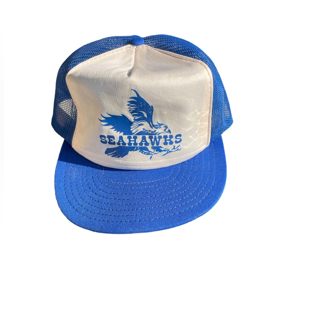 SEAHAWKS Vintage SnapBack Hat w/Logo. Blue/White. M/L (adjustable)